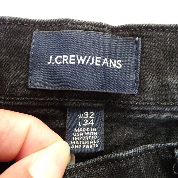 J Crew 484 Slim Black Skinny Jeans Men Size 32 x 34 Denim Zipper Fly Casual - Picture 5 of 14
